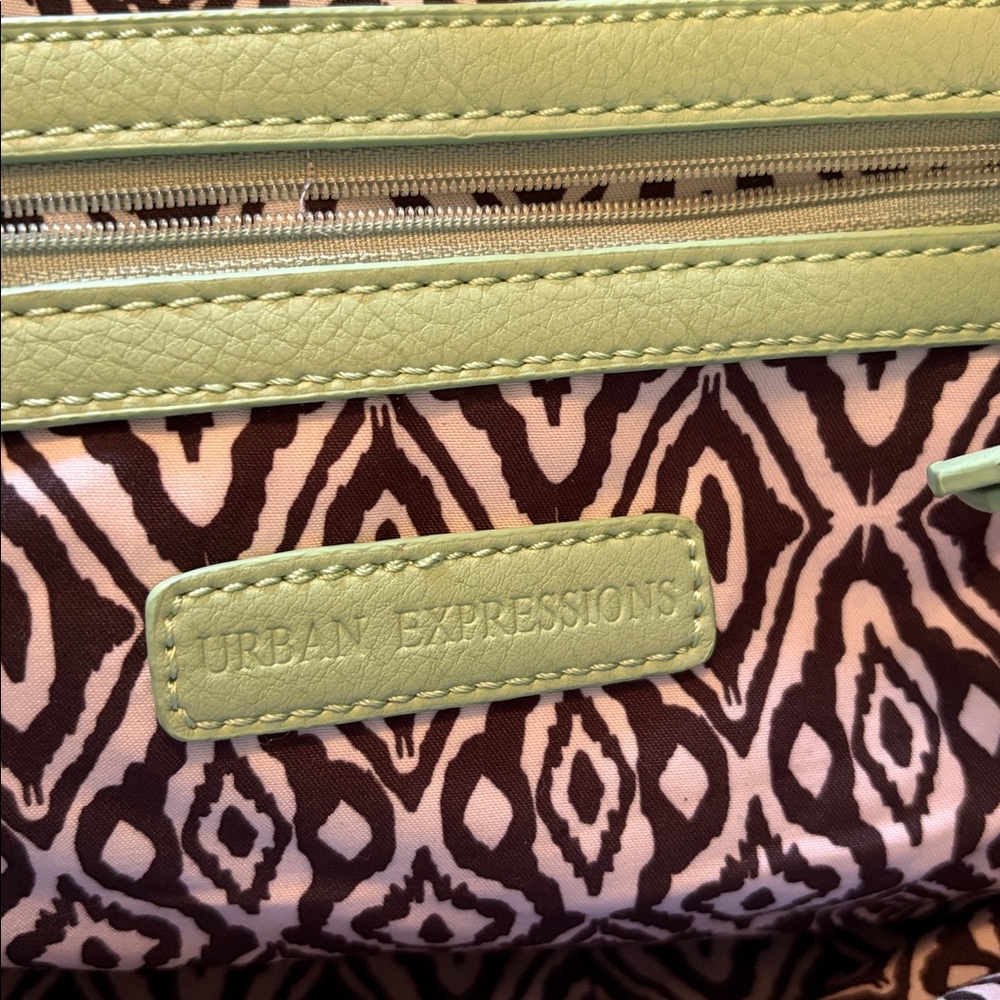Urban Expressions Mint Green Perforated Tote Handbag - Picture 4 of 4